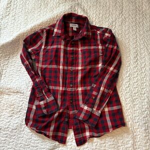 Sonoma Red and Navy Plaid Shirt